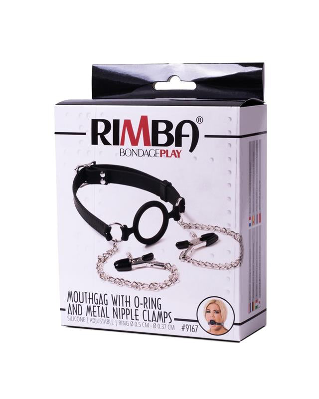 Mouthgag with O Ring and Nipple Clamps