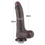 Sliding Skin Dual Layer Dildo 85