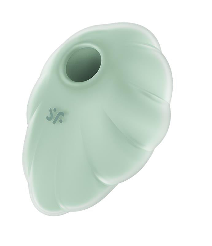 Cloud Dancer Clit Sucker and Vibe Mint