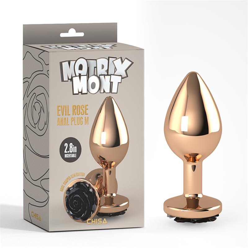 Evil Rose Jewel Anal Plug Size M