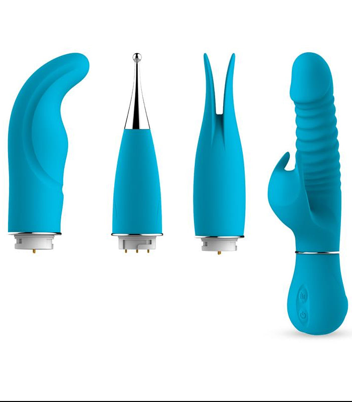 Eivian Interchangeable 4 Pieces Set Vibration and Thrusting