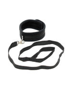 Collar with Leash Adjustable Black