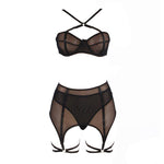 Aria Bra Thong Garter and Leg Ring Set