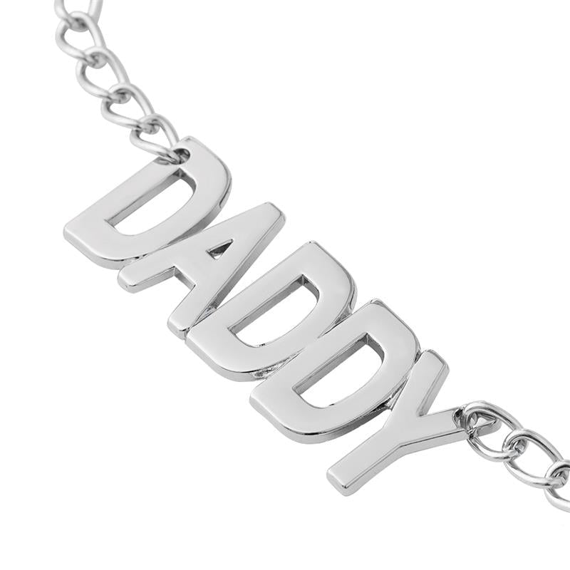 Nipple Clamps with Daddy Word Pendant