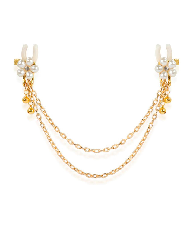 Rearl nipple clamps with Chain