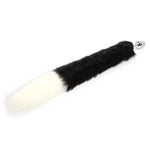 Fox Tail Anal Plug Black and White 40 cm