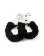 Furry Metal Cuff Black