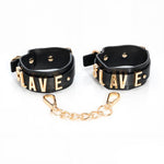SLAVE Ankle cuff with Golden Chain