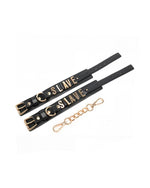 SLAVE Ankle cuff with Golden Chain