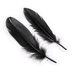 3 Pieces Set Mask Handcuffs and Feathers Black