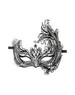 Metal Mask Asymmetrical Black