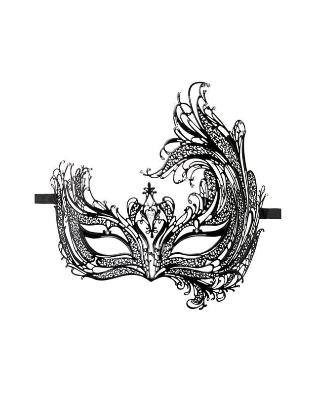 Metal Mask Asymmetrical Black