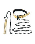 Collar with Leash Bondage Gold