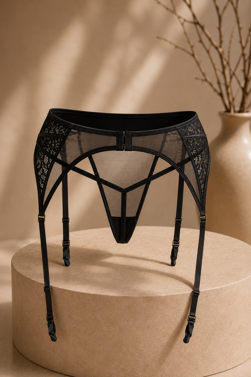 Luva Garter and Thong Set