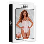 Mary Teddy with Garter Leg Ring White